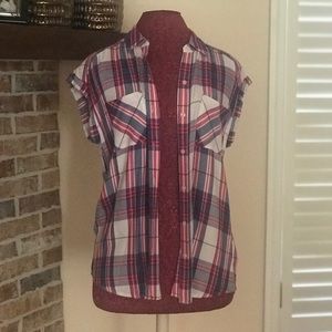 Express pretty Plaid Top
